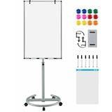 thumbnail of COSTWAY Lavagna a fogli mobili, lavagna bianca mobile su ruote, regolabile in altezza fino a 192 cm