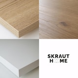 thumbnail of Tavolo da Pranzo, Cucina, Sala da pranzo, 140x90x76 cm, Per 6 persone, Tavolo Cucina, Stile moderno, Rovere e bianco _ 485_9