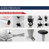 thumbnail of Tente pliante 3x3m - acier 45mm/polyester 380g Norme M2 - blanc - FRANCE-BARNUMS