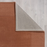 thumbnail of Handgewebter Wollteppich mit feinen Randdetails, `Mole`. Farbe: Orange, 160x230 cm | Kadima Design