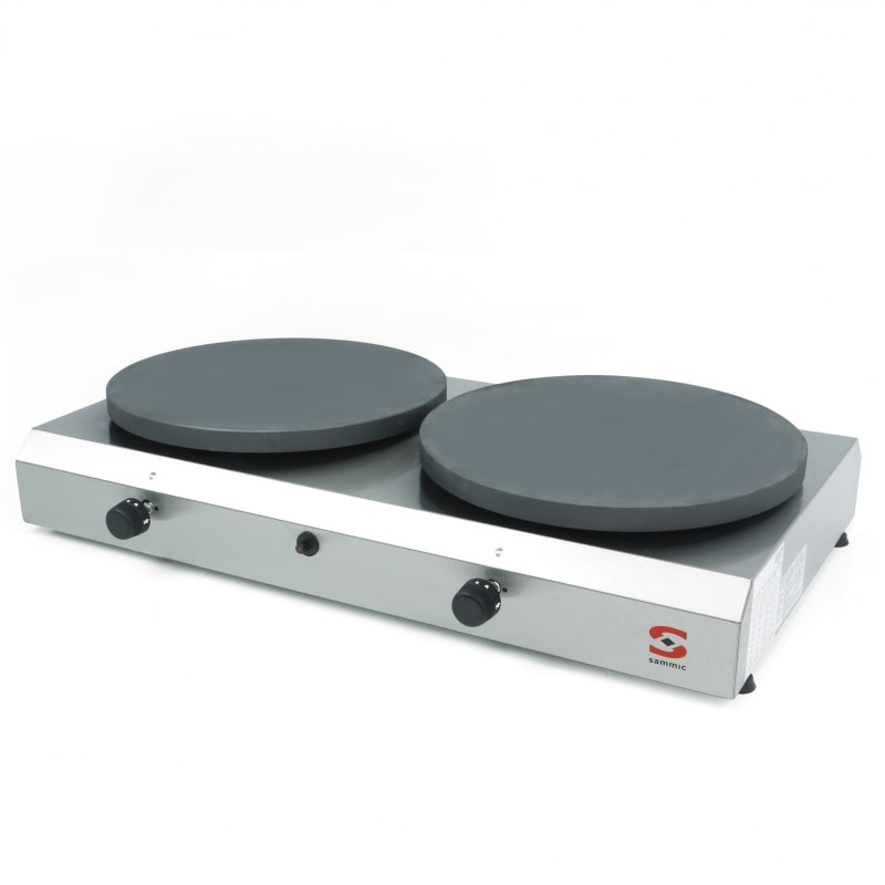 Crepera doble a gas profesional Sammic