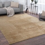 thumbnail of Teppich Kurzflor waschbar Unifarben Wohnzimmer schmutzabweisend Natur Quadrat 200S | 100% Polyester | Florhöhe: 10 mm | pflegeleicht