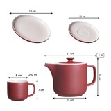 thumbnail of Ritzenhoff & Breker JASPER Kaffeeservice mit Kanne beere 13-teilig