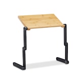 thumbnail of Relaxdays Laptop Ständer Bambus Aluminium, 15 Zoll Laptoptisch, Betttisch höhenverstellbar, HBT 47,5 x 60 x 26 cm, natur