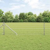 thumbnail of vidaXL Zaun mit Pfosten Silber 0,8 x 25 m Stahl