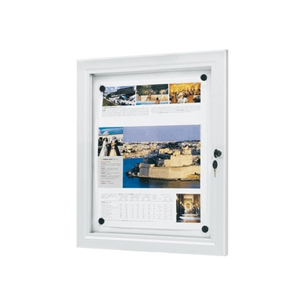 Vitrine Intérieur/Extérieur fond métal 1 feuille A4