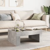 thumbnail of Mesa de centro con Infinity LED gris hormigón 70x50x30 cm