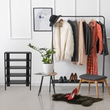 thumbnail of Coemo Schuhregal `Charlie` Standregal Schwarz Bücherregal Holz MDF LxTxH: 60x32x87 cm