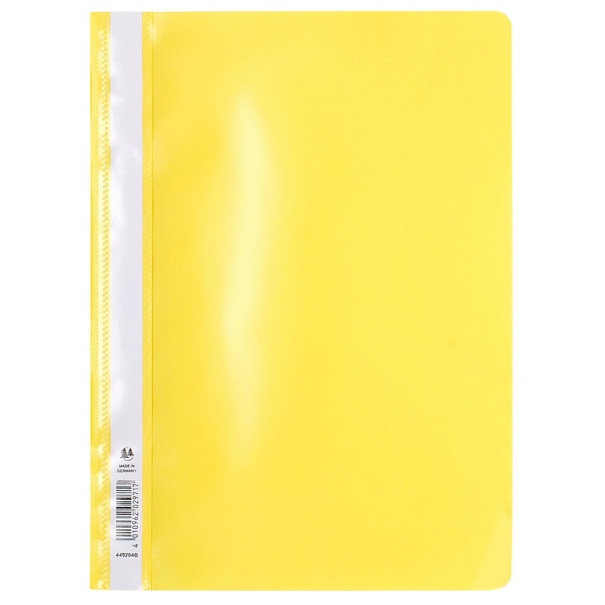 Exacompta 449204B 25x Schnellhefter mit Beschriftungsstreifen aus PP, für Format DIN A4, farbig sortiert - Gelb