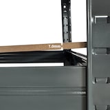 thumbnail of aro Étagère pour charges lourdes, métal, 90 x 45 x 180 cm, 5 étagères, capacité de charge de 175 kg par étagère, système de montage, gris