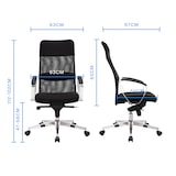 thumbnail of SIGMA Cadeira executiva EC506, plástico/cromo, altura do assento ajustável, preto