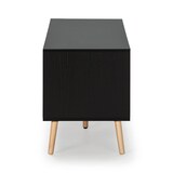 thumbnail of Meuble TV Apolo 1 porte 2 tiroirs, couleur noir/bois