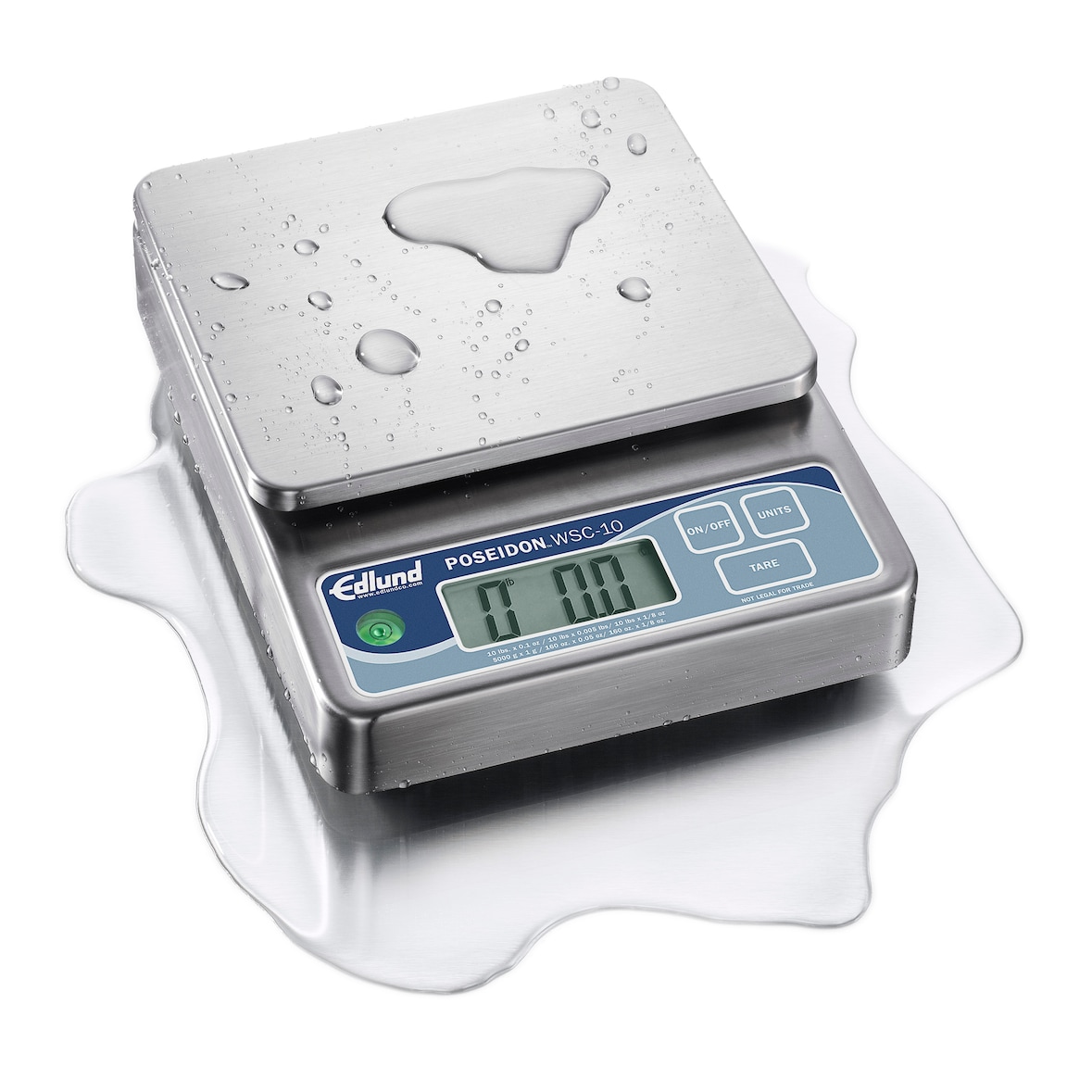 Edlund - WSC-5 - Poseidon Doseerweegschaal 5kg x 1g - Roestvrij Staal - 53801