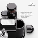 thumbnail of Bella Café Espressomaschine inkl. Mahlwerk 1550W 20 bar 1,4 l Schwarz