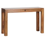 thumbnail of Konsolentisch ``Nako``: Landhausstil, Schublade, Sheeshamholz, 40 cm Tiefe, vielseitig einsetzbar. Braun, 120x40x70 cm | Kadima Design