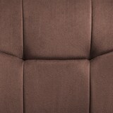 thumbnail of tectake Chaise rembourrée en velours matelassé avec dossier continu brun/noir - 405724