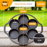 thumbnail of BBQ-Nerd® 6er Muffinbackform aus Gusseisen ? Cupcake Pan für Grill, Ofen & Dutch Oven ? Antihaft Muffinförmchen - Gusseiserne Muffinform mit Henkel