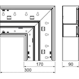 thumbnail of OBO Bettermann Flachwinkel GS-DFF90170RW 6278330