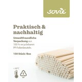 thumbnail of Trinkhalm in Naturbraun aus Papier, Ø 8 mm / 23 cm, 150 Stück in Folienbeutel