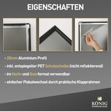 thumbnail of Dreifke® Plakatrahmen DIN A2 | 25mm Alu Profil, eckig | schwarz | Alu Klapprahmen Wechselrahmen Posterrahmen Rahmen | Dreifke®