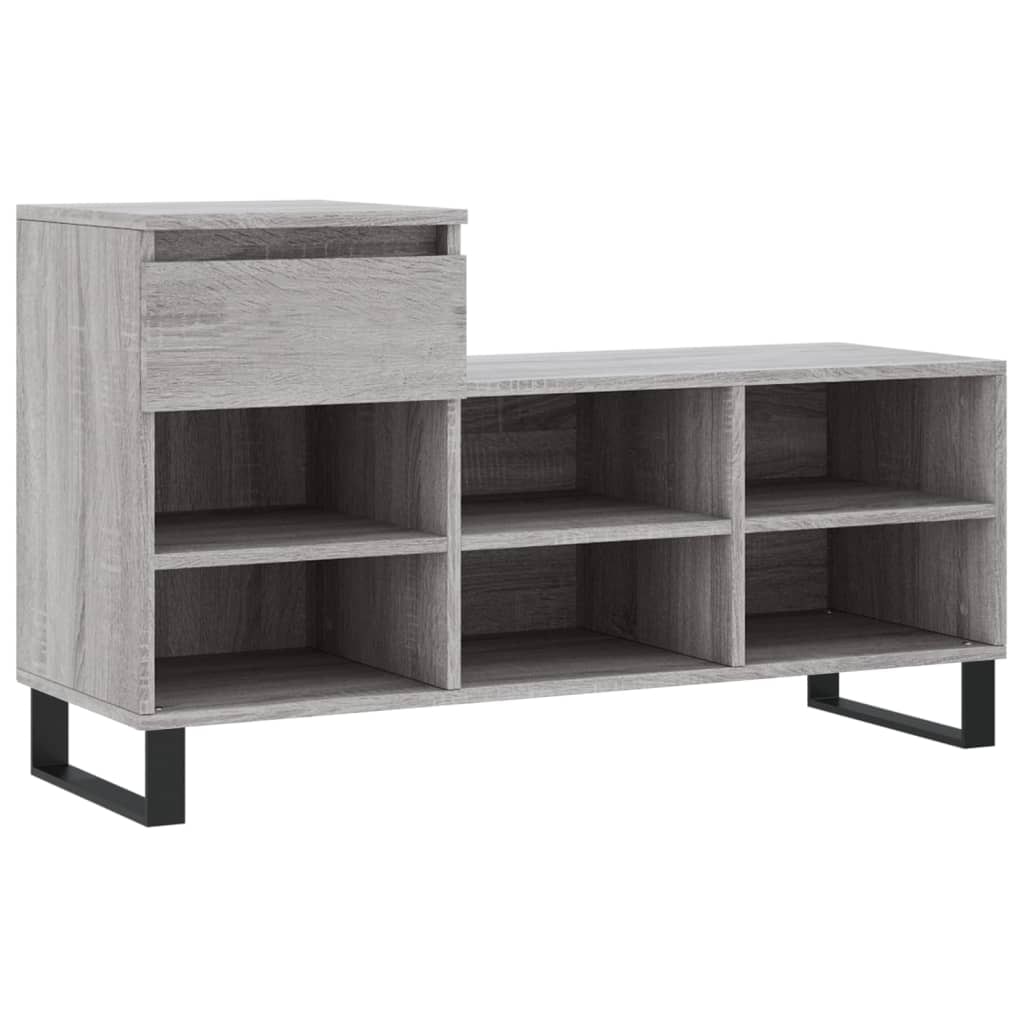 Helloshop26 - Scarpiera mobile contenitore per scarpe mobile per ingresso/corridoio/soggiorno design Sonoma 102 x 36 x 60 cm legno 02_0022059
