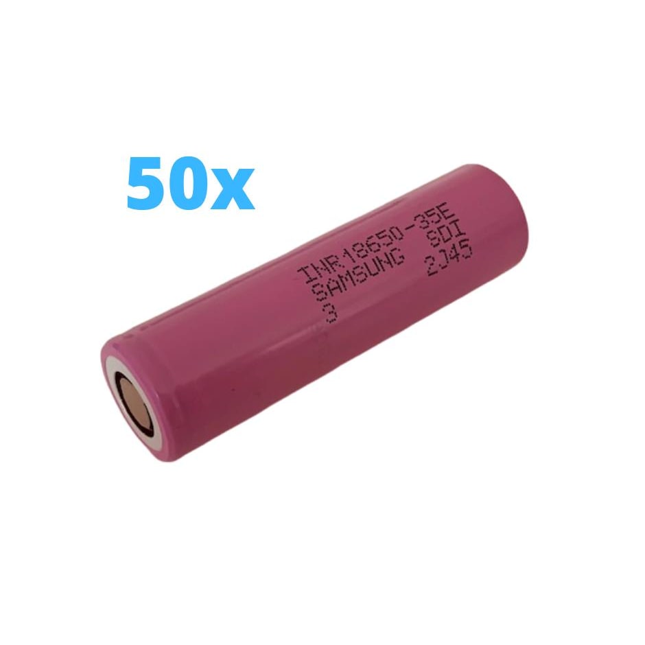 50x Samsung INR18650-35E 3500mAh 3,7V - 18650 Akku 35E