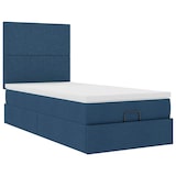 thumbnail of vidaXL Ottoman-Bett mit Matratze & LEDs Blau 90x190 cm Stoff