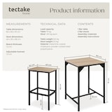 thumbnail of tectake Ensemble de bar Inverness - Bois clair industriel, Chêne Sonoma - 404363