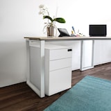 thumbnail of Rollcontainer COLOR OS I Metall weiß mit Zahlenschloss hjh OFFICE