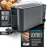 thumbnail of Arendo Frühstücks-Set, 6er Eierkocher SIXCOOK, Langschlitztoaster 4-Scheiben, Grau