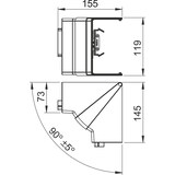 thumbnail of OBO Bettermann Inneneck GK-IH70110CW 6274241