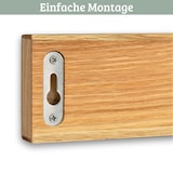 thumbnail of DELUKE® Magnetleiste Messer aus Eichenholz KYLO [STARKER MAGNET] - 40cm Breite | Messerhalter magnetisch Holz Küchenmesser Organizer