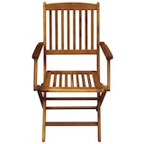 thumbnail of Ensemble à manger d extérieur pliable 9pcs Bois d acacia solide