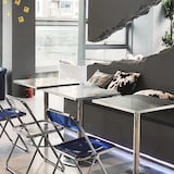 thumbnail of Gastronomiemöbel Bar Cafe Edelstahl Gastronomietisch Kleiner  Esstisch Bistrotisch 80x80x75cm【BXG-HF80】