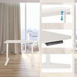 thumbnail of Schreibtisch STAND BASIC 120 x 60 elektrisch höhenverstellbar weiß hjh OFFICE