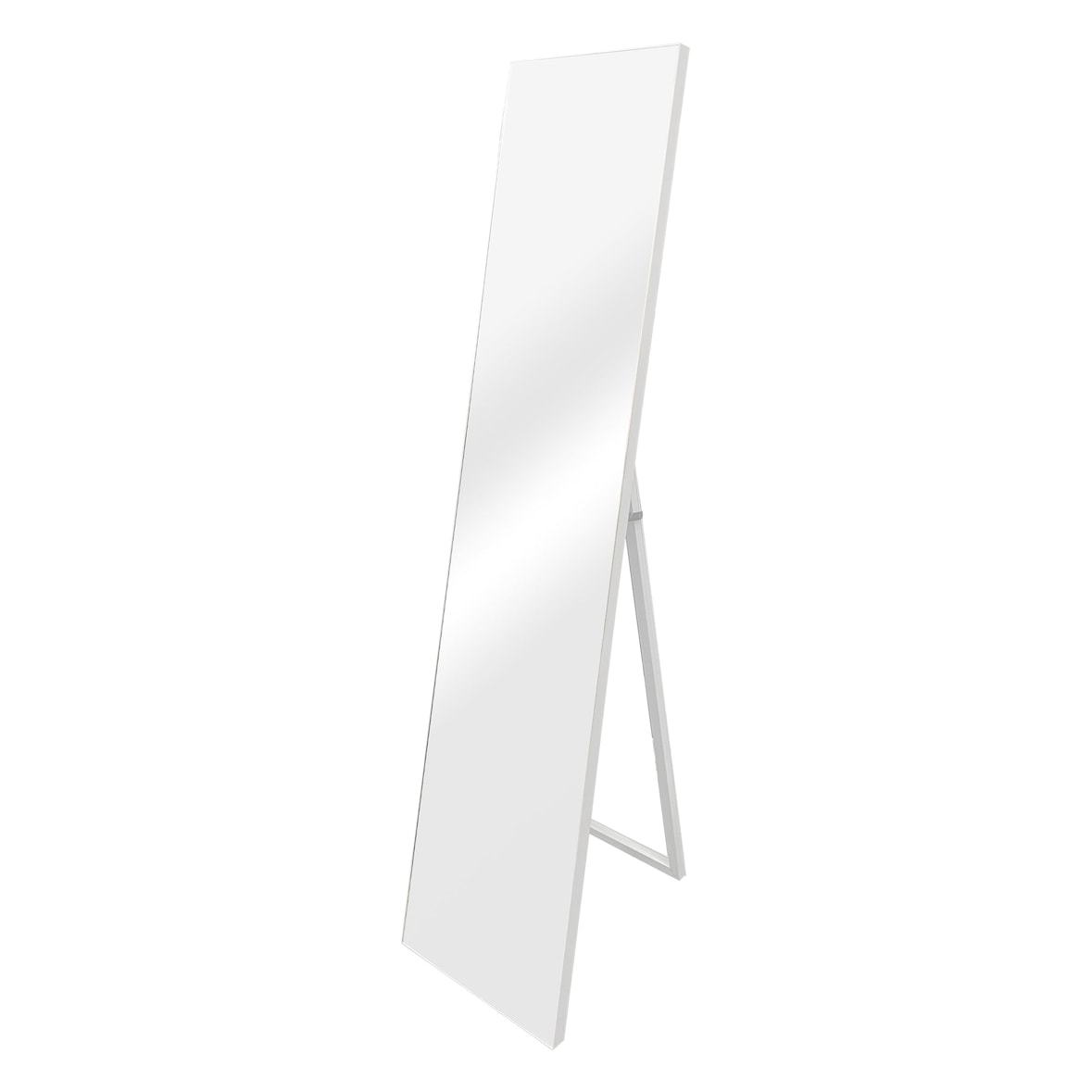 Helloshop26 - Miroir sur pied psyché inclinable 150 x 35 cm blanc 03_0007968