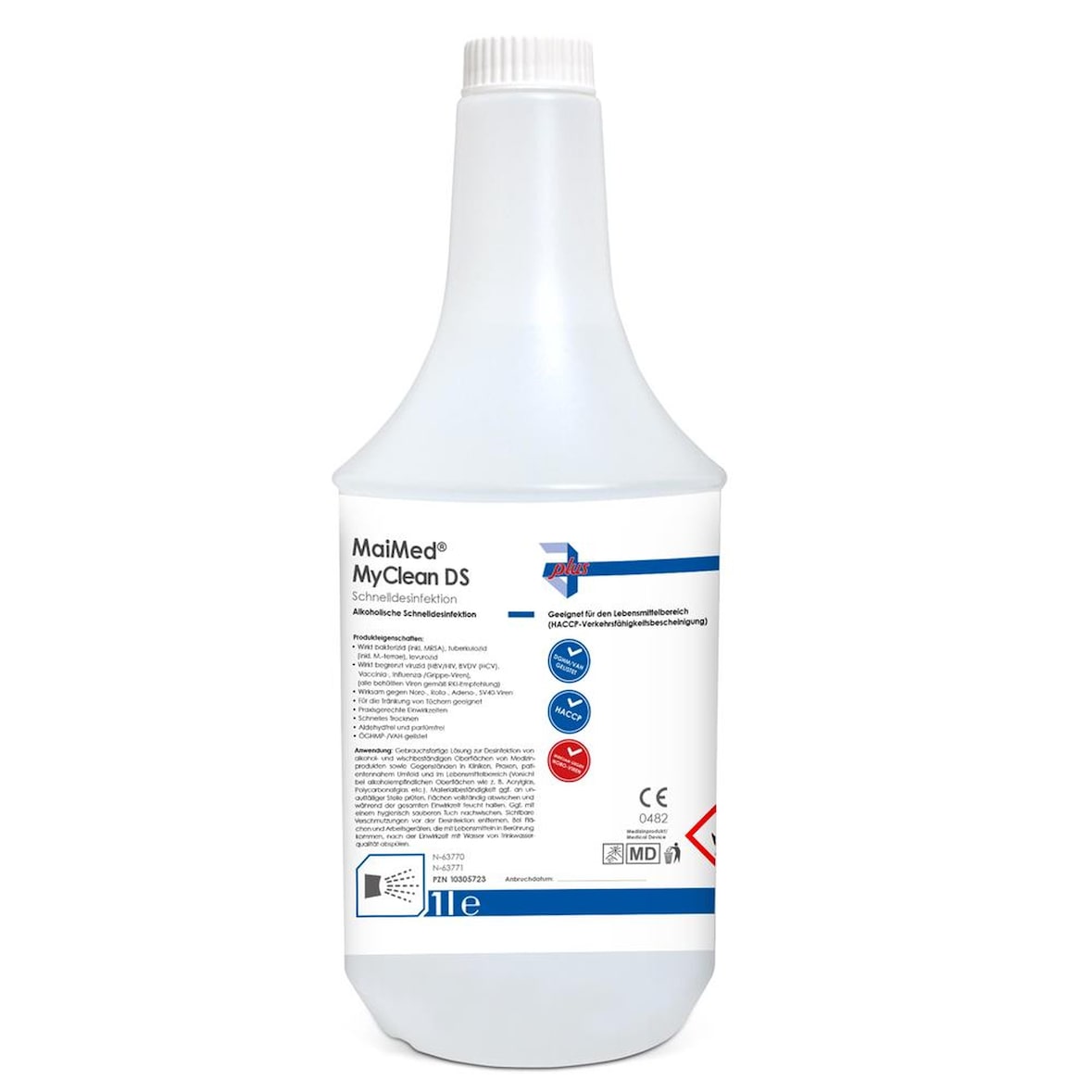 MaiMed MyClean DS - Schnelldesinfektionsmittel - 12 x 1L - Desinfektionsmittel