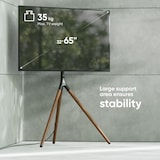 thumbnail of ONKRON Soporte de Pie para TV 32-65", hasta 35 kg, Tripode Regulable en Altura, VESA hasta 400x400 mm, TS1220-B Negro