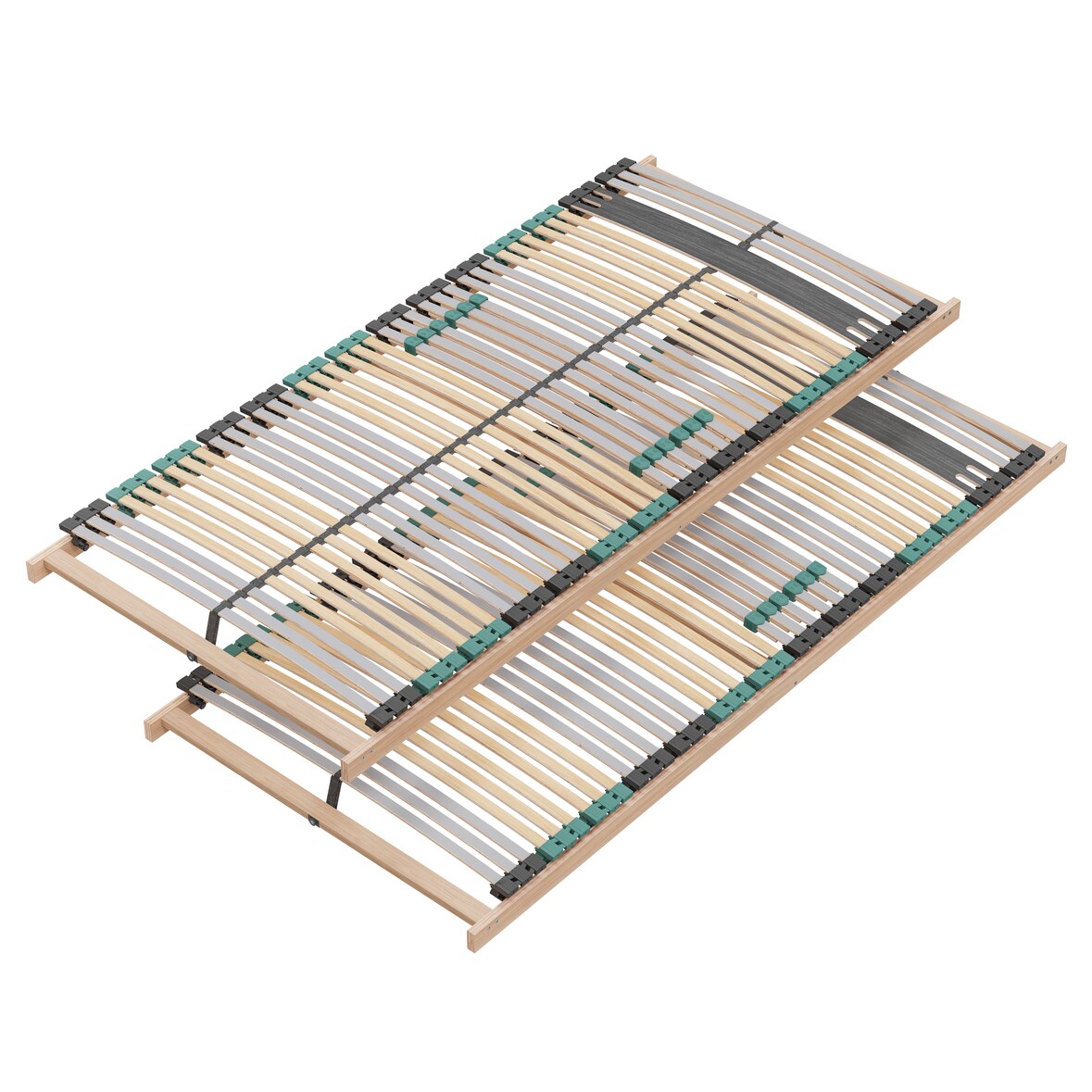 Lattenrost 160x200 PREMIUM STRONG 200 aus Buchenholz (2x Lattenrost 80x200), 7 Zonen Lattenrost mit 42 Latten, Made in Germany, bis 200Kg