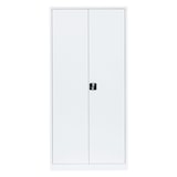 thumbnail of Stahl-Aktenschrank Metallschrank abschließbar Werkzeugschrank 195 x 92,5 x 60cm Weiß 530367