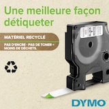 thumbnail of DYMO D1 - etiquetas estándar - negro sobre azul - 12mm x 7m