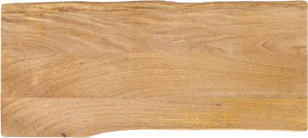 vidaXL Tischplatte mit Baumkante 100x40x2,5 cm Massivholz Mango