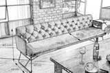 thumbnail of KAWOLA Esszimmerbank CHARME Velvet silber 186cm