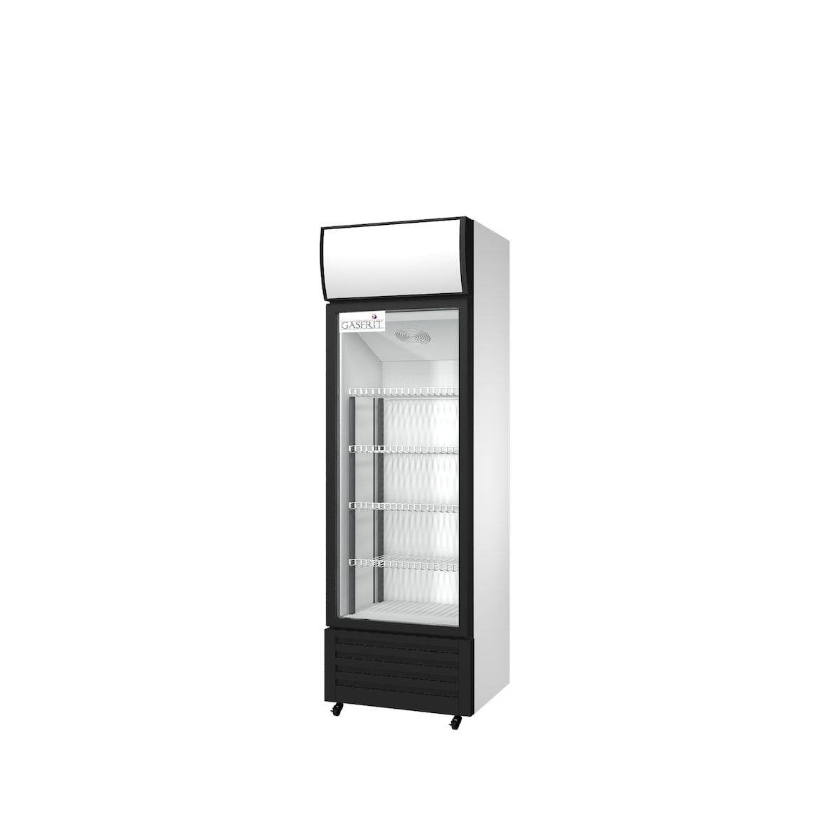 Gasfrit - Armario Expositor Refrigerado 400 Litros 1 Puerta Ventilado | Frigorifico Profesional para Bebidas en Hostelería. 590 x 560 x 1950 mm