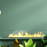 thumbnail of Chimenea de bioetanol con quemador de biochimenea en acero con cristal de 65 cm.