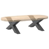 thumbnail of Helloshop26 - Set aus 2 robusten dekorativen X-förmigen Couchtischbeinen 70 x 30 cm mit Nivellierfüßen anthrazitfarbener Stahl 02_0057218