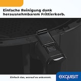 thumbnail of Exquisit Heissluftfriteuse FR6502 sw | 3,5 Liter | 1300 W | Timer | schwarz