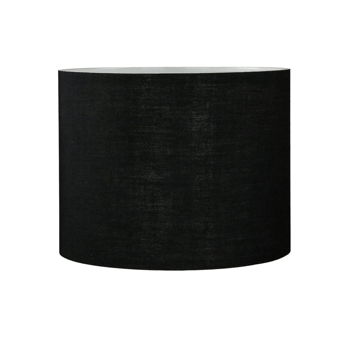 Licht-Erlebnisse Lampenschirm BASIC Schwarz Stoff blendarm Klettverschluss Ø25cm rund für E14 E27 Tischlampen Stehleuchten, MI191-20-75