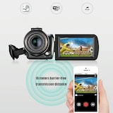 thumbnail of Caméscope Numérique 4K HD Vision Nocturne Zoom Optique 12X WiFi Avec Microphone YONIS