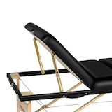 thumbnail of 3 Zonen Massageliege Somwang mit 7,5cm Polsterung und Holzgestellschwarz